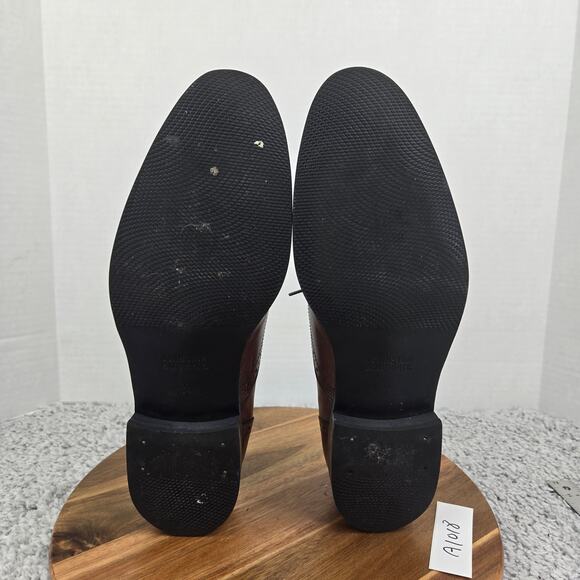 Johnston & Murphy Tyndall Brown Leather Cap Toe Brogue Oxford Dress Shoe Mens 11 - Picture 8 of 12
